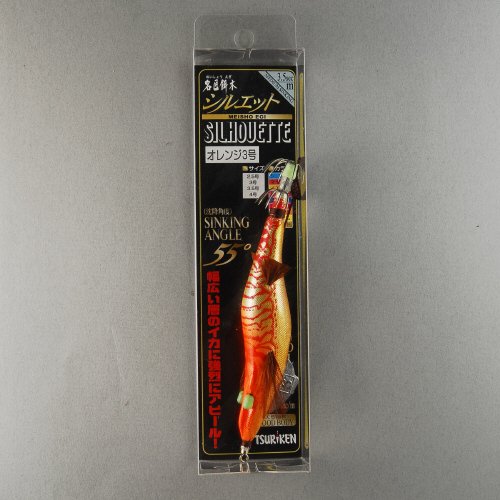 Amazon | 釣研 ルアー エギ 名匠餌木 シルエット 3号 オレンジ | 釣研